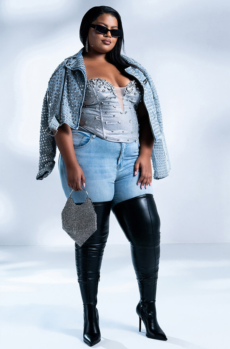 Extra View Raise Your Glass Embellished Corset