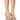 Front View Raven Nude Wedge Inverse Heel Strappy Sandal