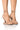 Side View Raven Nude Wedge Inverse Heel Strappy Sandal