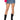 Front View Read My Pink Lips Denim Mini Skirt