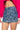 Side View Read My Pink Lips Denim Mini Skirt