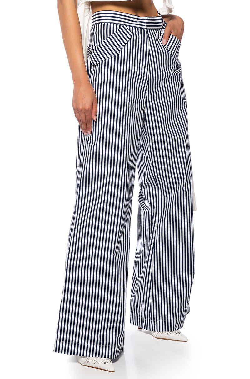 Front View Ready For Anything Stretch Poplin Trouser