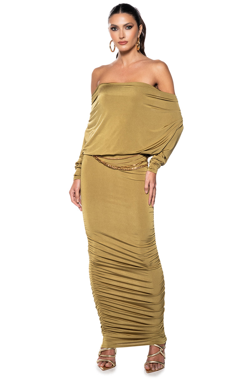 READY FOR IT SLINKY LONG SLEEVE MULTIWAY MAXI DRESS AKIRA READY FOR IT SLINKY LONG SLEEVE MULTIWAY MAXI DRESS AKIRA
