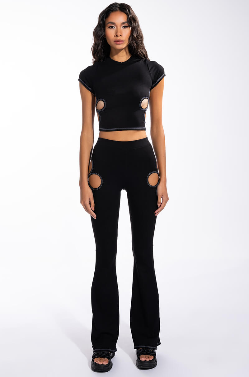 Extra View Real Groove Cut Out Ribbed Pant