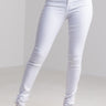 Front View Rebecca Ultra High Rise Skinny in White