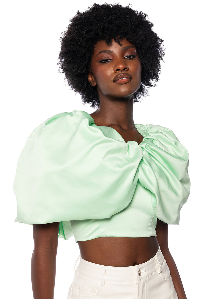 Side View Red Carpet Ready Statement Top