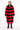 Full View Reddy For It Red And Black Faux Fur Long Jacket