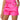 Side View Reese Satin Shorts In Pink