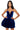 Front View Regina Plunging Strapless Velvet Mini Bubble Dress