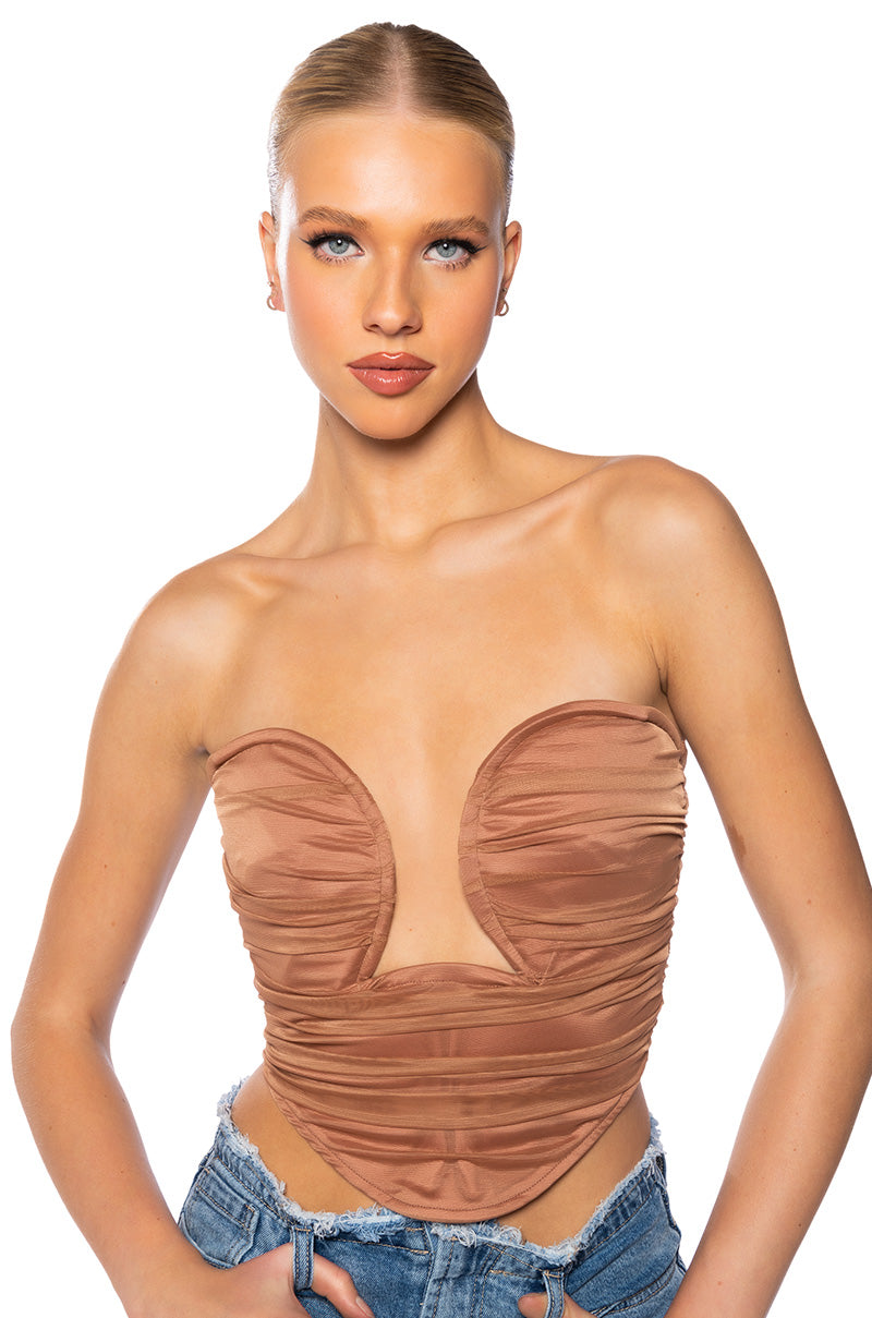 Front View Remy Mesh Corset