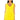 Front View Rendezvous Sleeveless Feather Mini Dress In Yellow