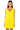 Front View Rendezvous Sleeveless Feather Mini Dress In Yellow