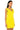 Side View Rendezvous Sleeveless Feather Mini Dress In Yellow