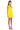 Back View Rendezvous Sleeveless Feather Mini Dress In Yellow