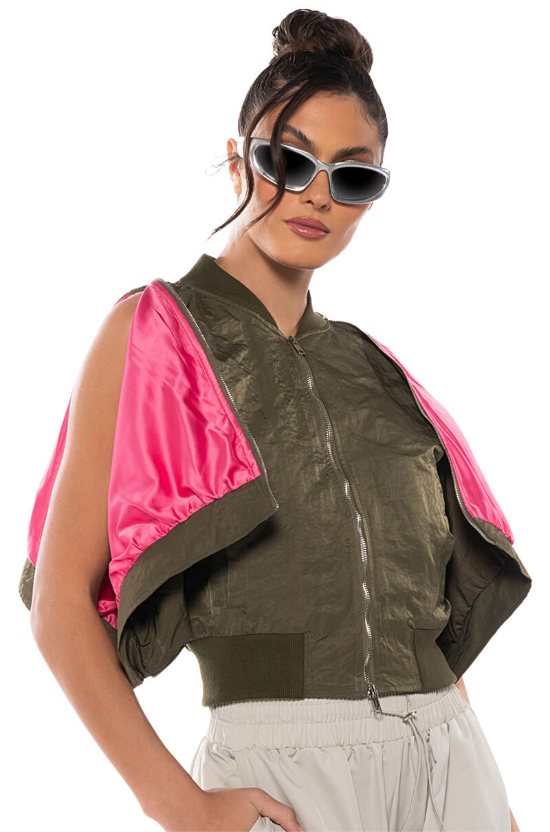Back View Reporting For Duty Short Sleeve Bomber