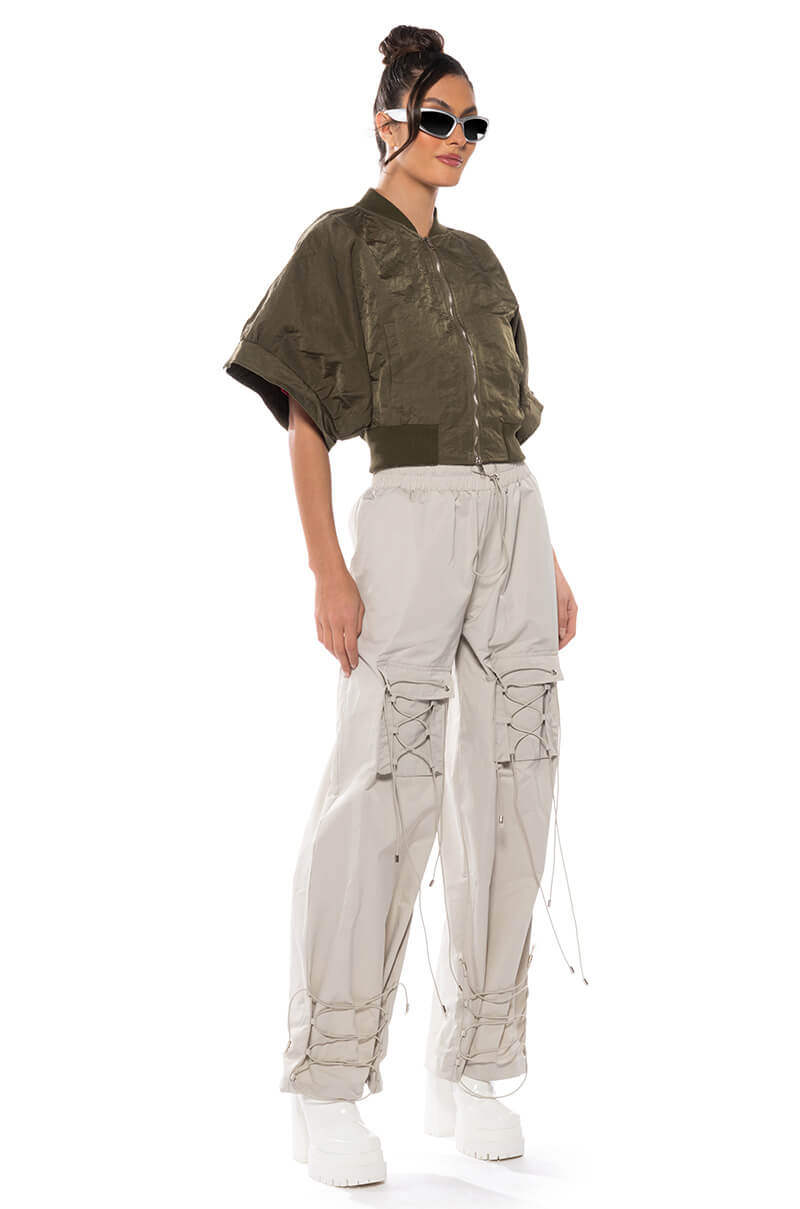 Detail View Reporting For Duty Short Sleeve Bomber