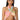 Front View Resort Baddie Ombre Print Bandeau Tie Top