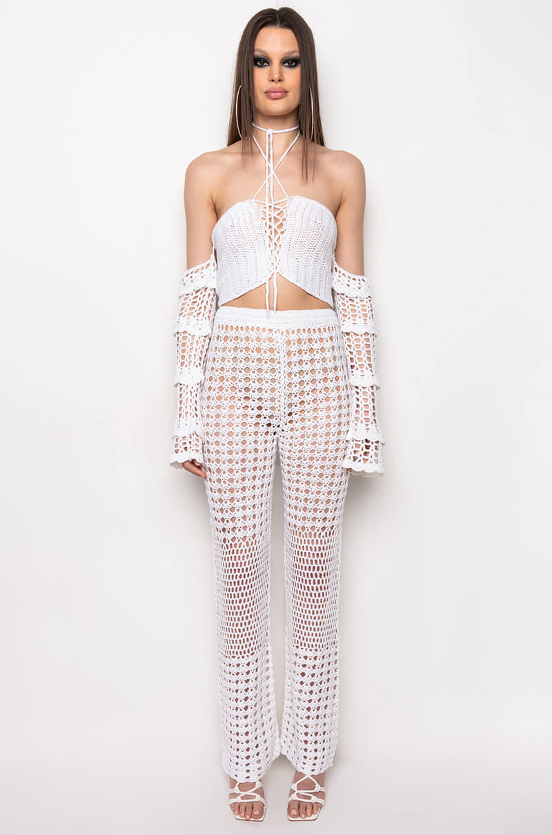 Extra View Resort Bahamas Mood Crochet Pant