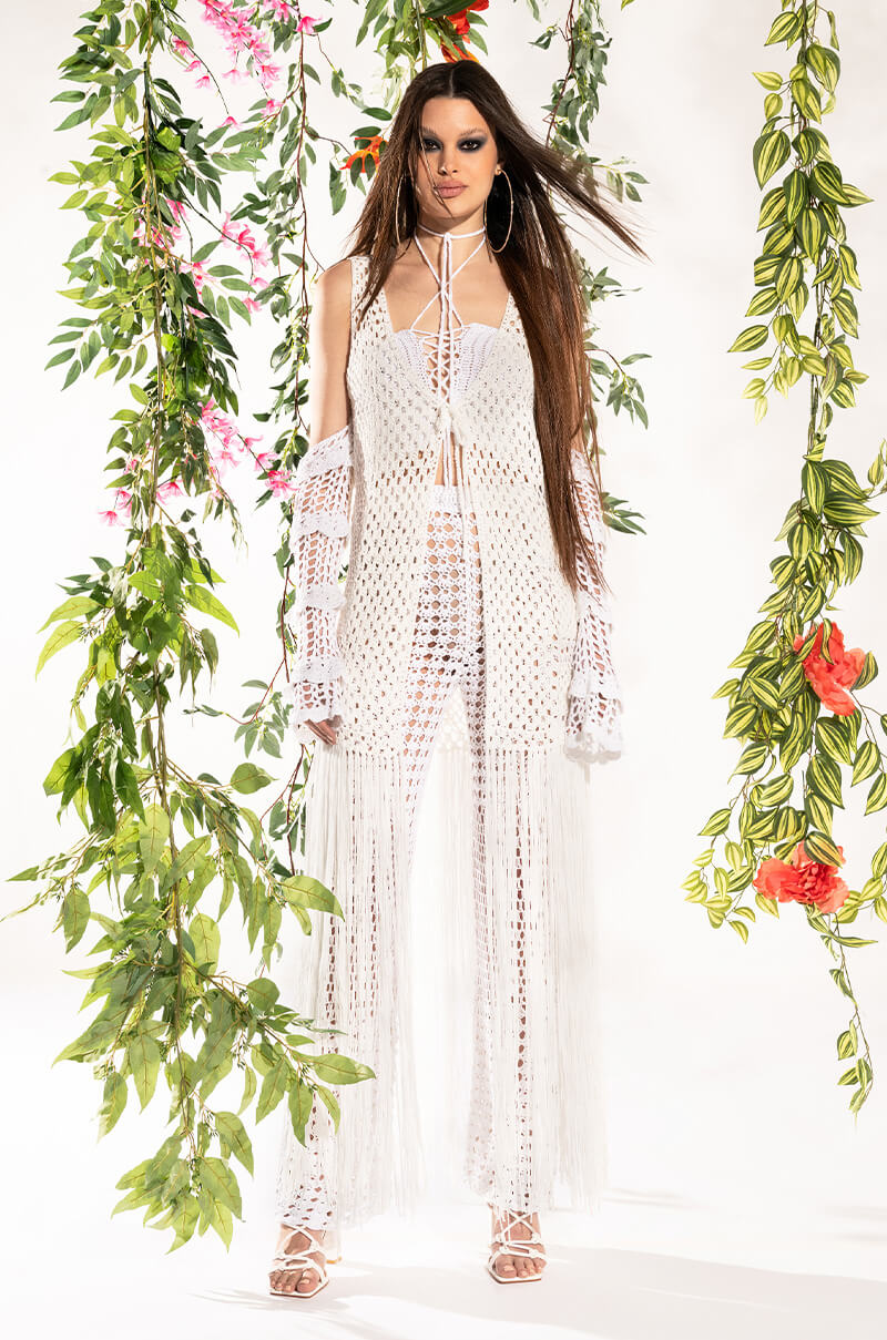 Detail View Resort Bahamas Mood Crochet Pant