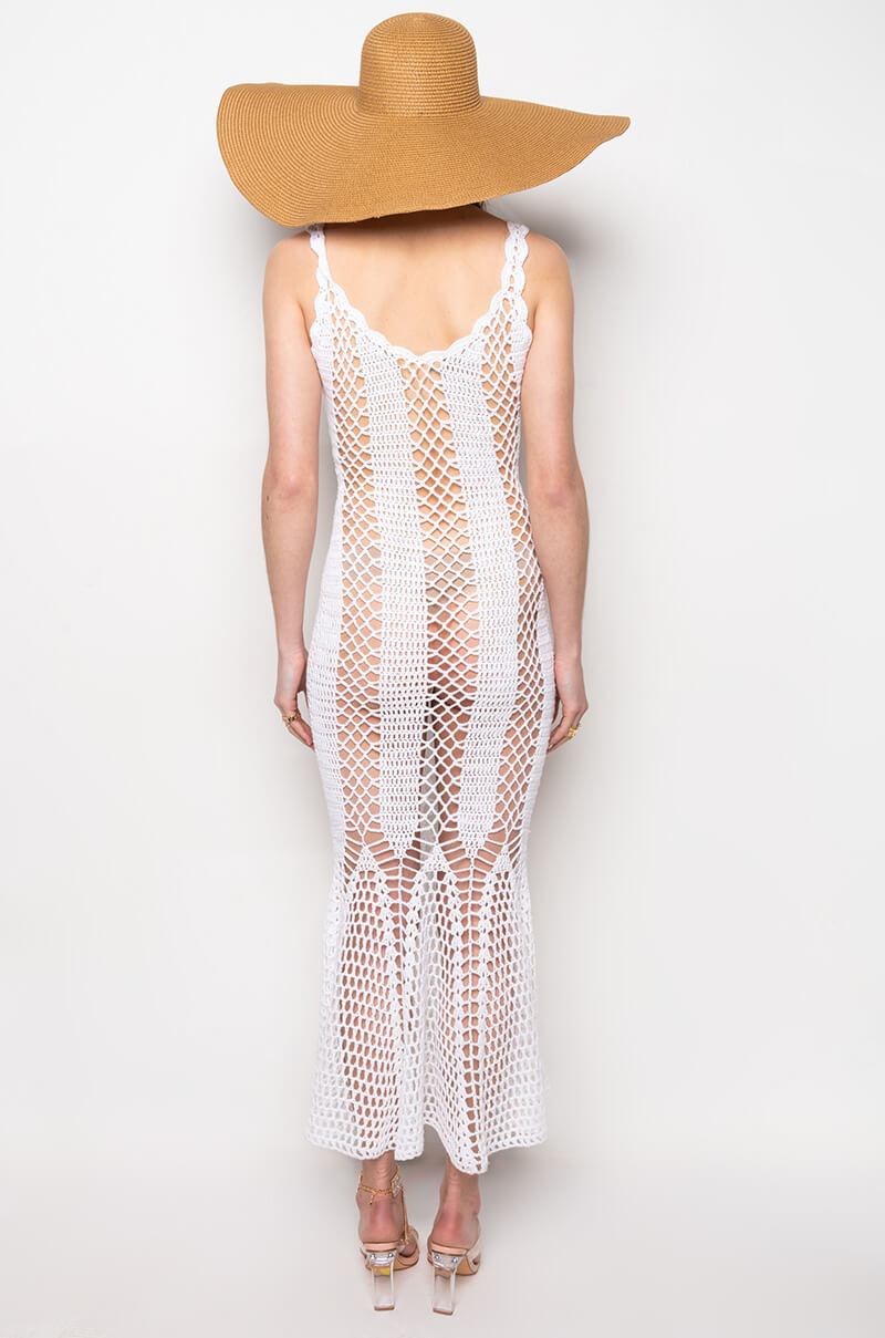 CAN'T HELP IT MAXI CROCHET DRESS AKIRA CAN'T HELP IT MAXI CROCHET DRESS AKIRA
