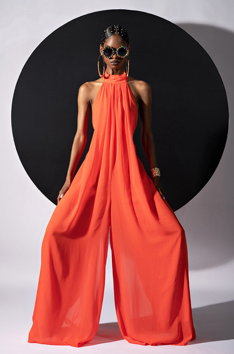 Front View Resort Easy Play Wide Leg Jumpsuit view 1