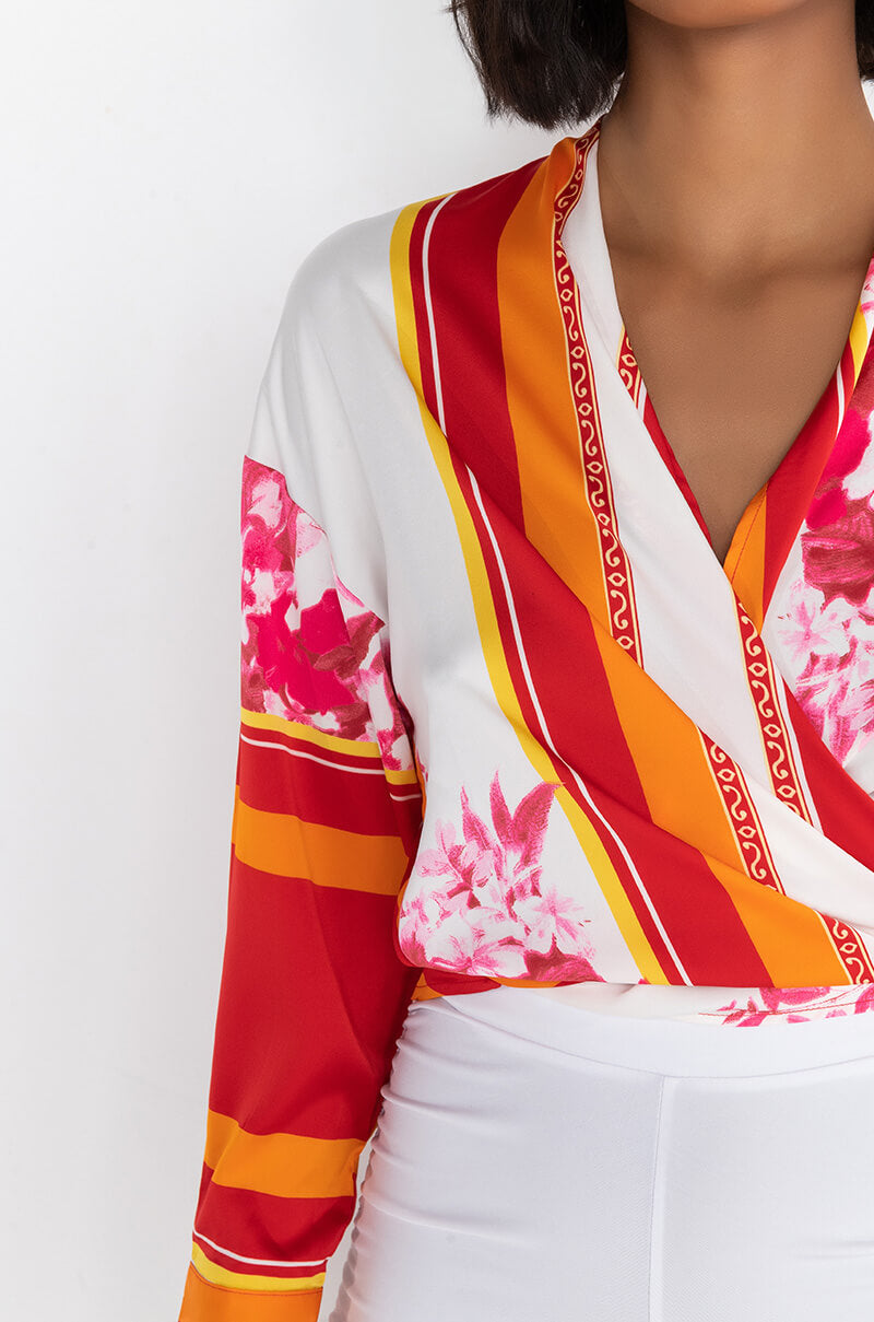 Full View Resort Vibes Tie Front Top
