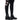 Front View Revitup Black And Red Over The Knee Boot