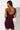 Back View Reyla Mini Bodycon Dress in Dark Purple