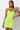 Front View Reyla Mini Bodycon Dress in Lime