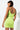 Back View Reyla Mini Bodycon Dress in Lime