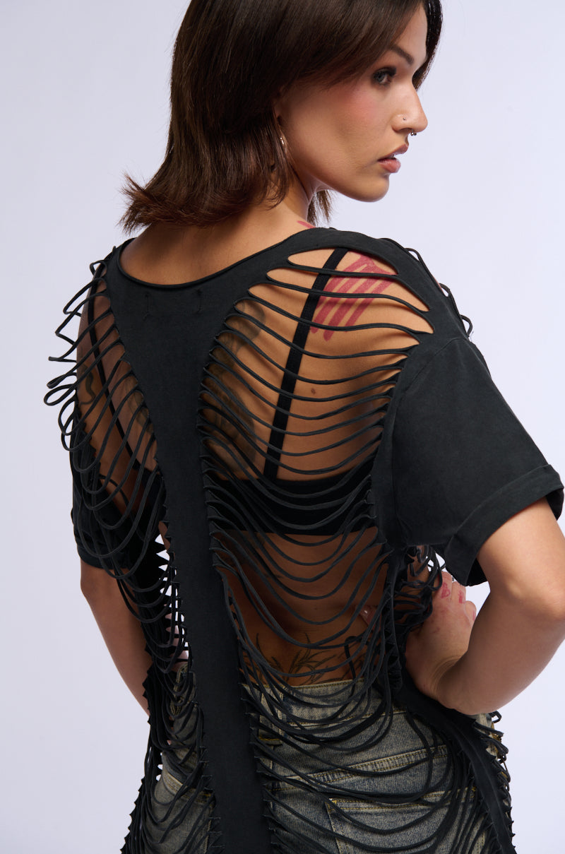 oversized distressed t shirt dress Let're Buck Graphic T-shirt Dress or Tee
