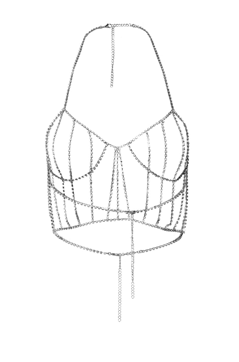 Back View Rhinestone Corset Body Chain 2