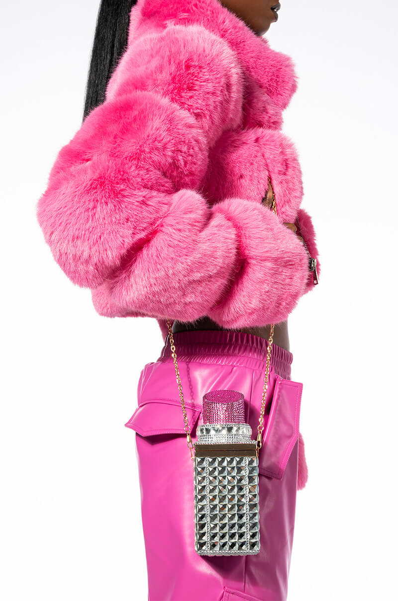 RHINESTONE LIPSTICK NOVELTY BAG view 0
