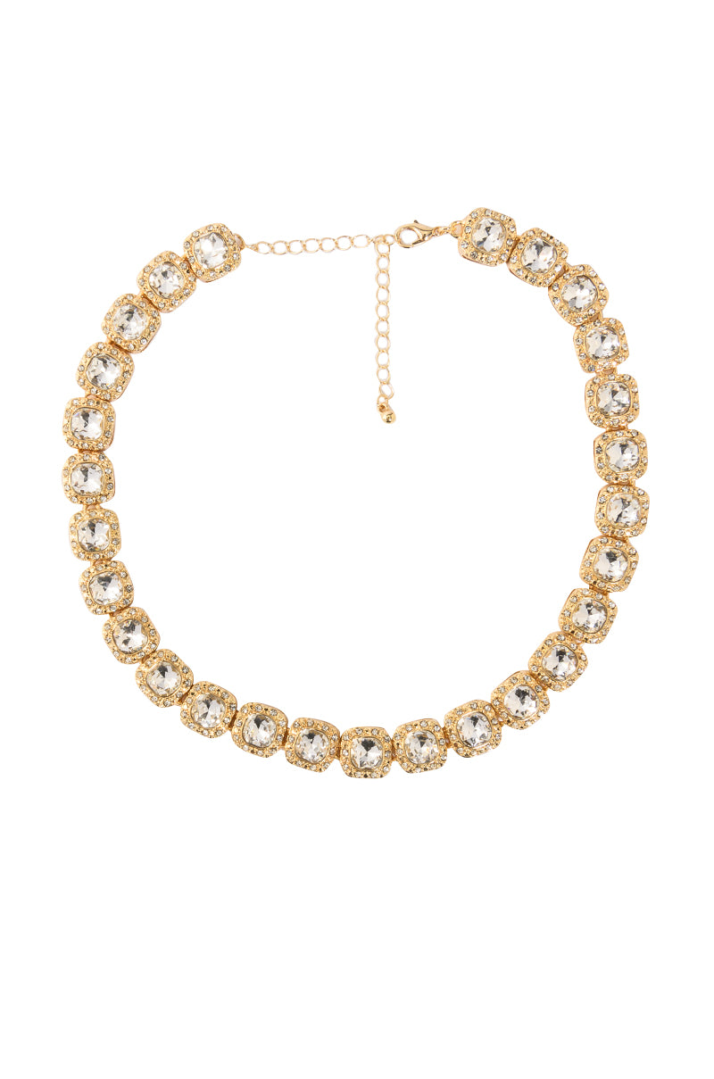 Side View Rhinestone Mid Chain