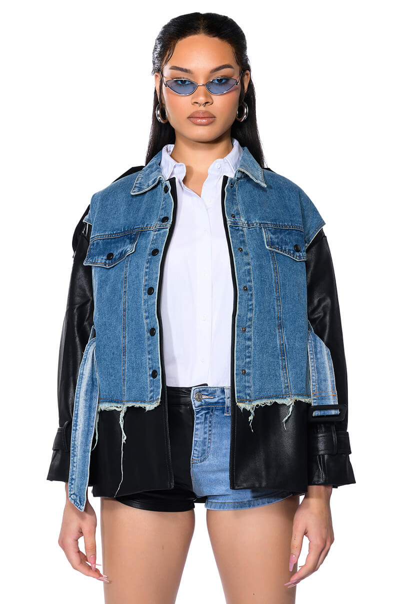 RHODE MIX MEDIA DENIM SHACKET view 0