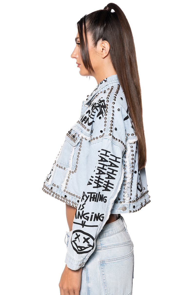 Full View Rhythm Of The Night Denim Jacket