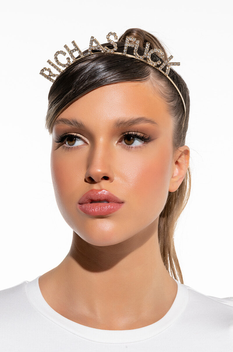 RICH AF ESSENTIALS RHINESTONE HEADBAND view 0