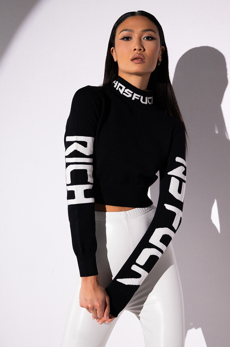 RICH AS FUCK SWEATER view 0