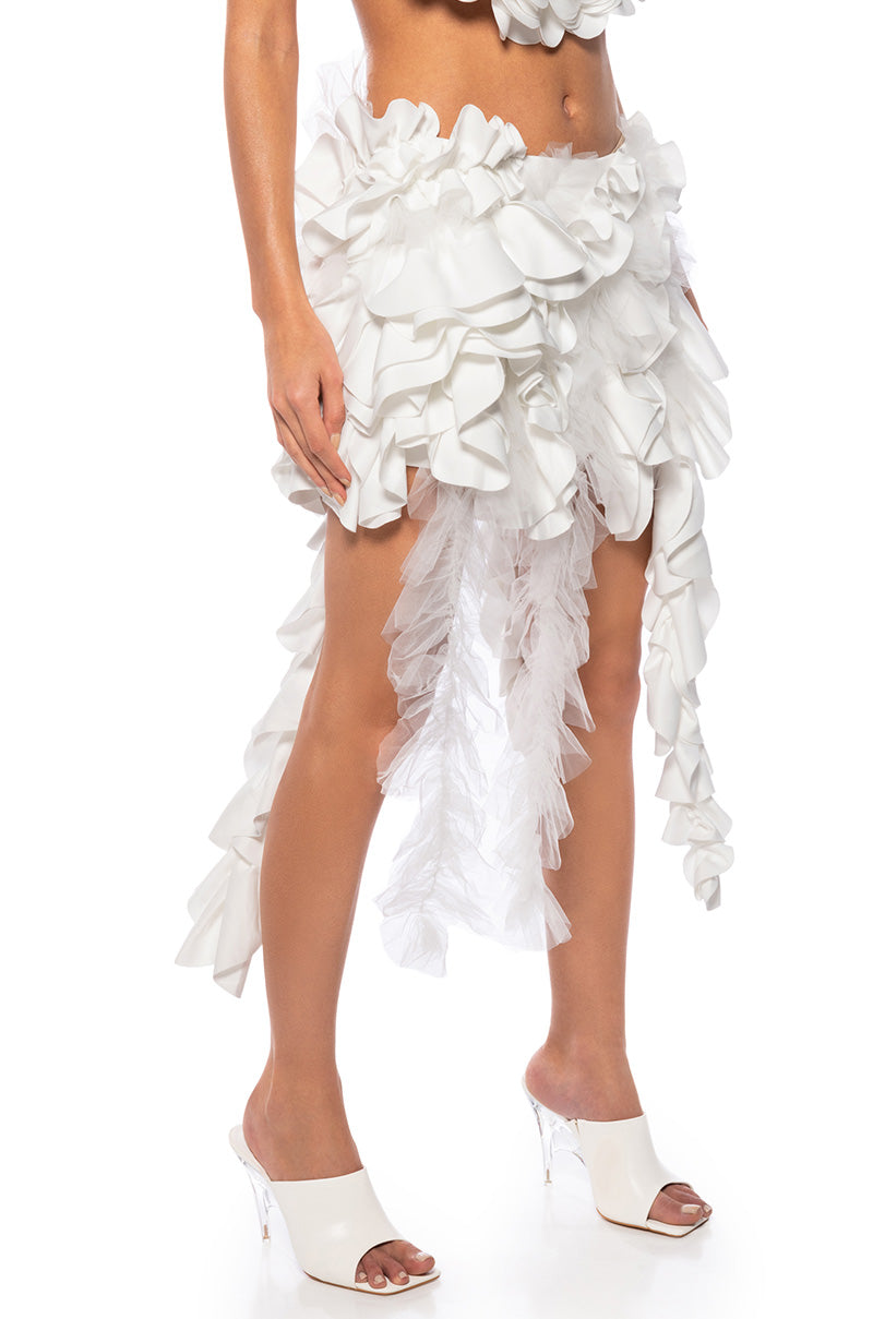 Side View Rich Energy Flower Babe Skirt