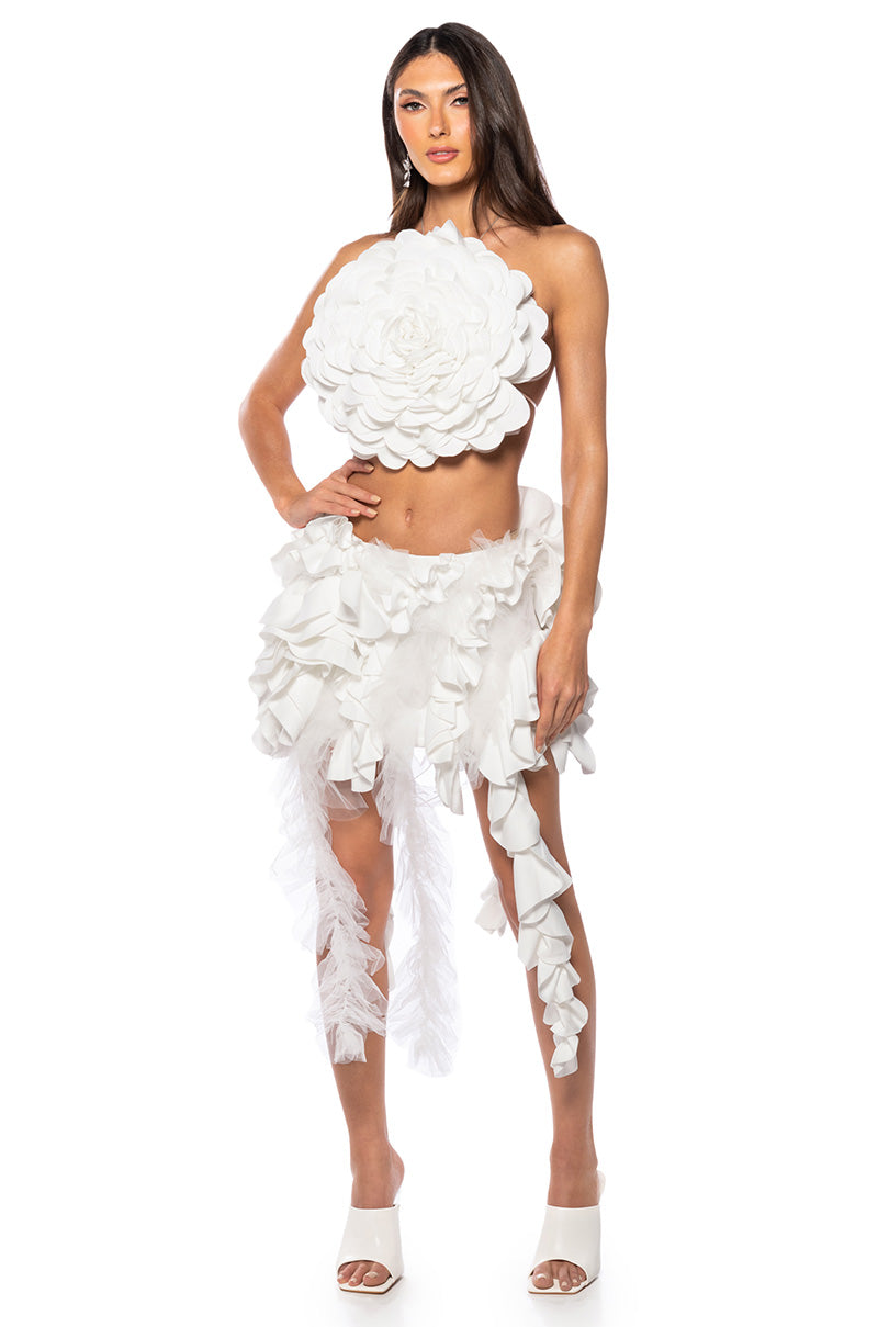 Back View Rich Energy Flower Babe Skirt
