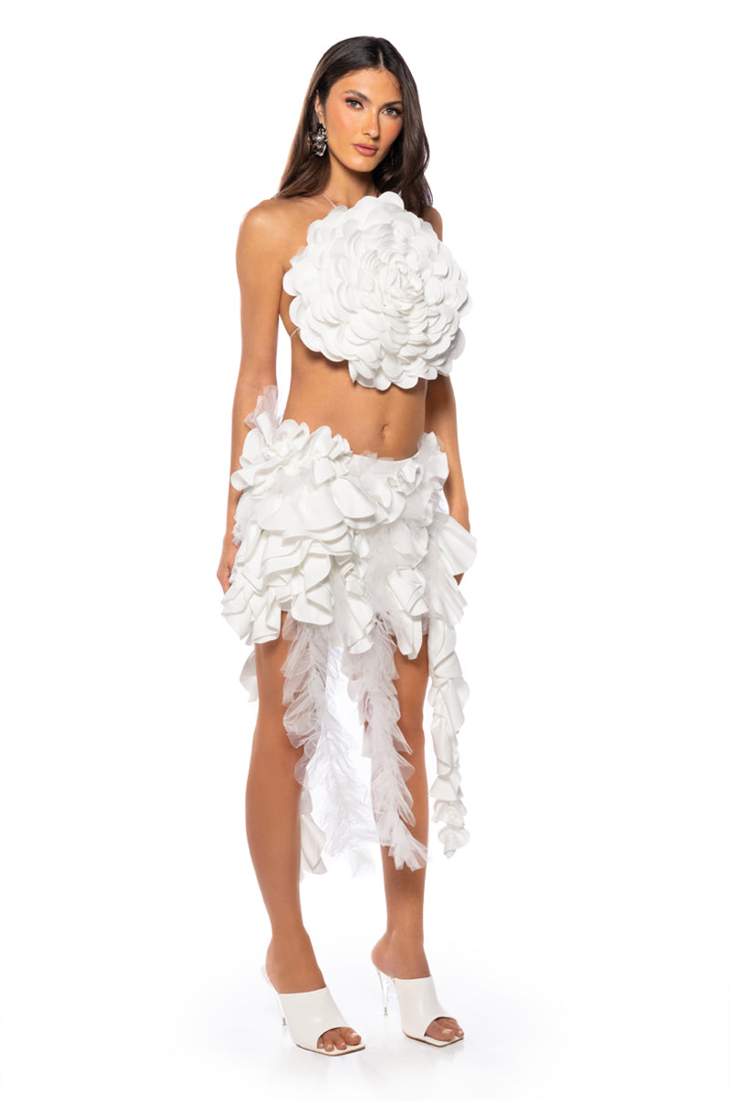 Detail View Rich Energy Flower Babe Skirt