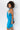 Side View Riches On Riches Rhinestone Detail Midi Dress in Blue