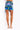 Back View Richin In Chains Mini Skirt in Blue Multi