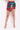 Front View Richin In Chains Mini Skirt in Red Multi