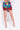 Back View Richin In Chains Mini Skirt in Red Multi