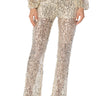 Front View Right Decision Sequin Straight Leg Pant