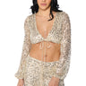 Front View Right Decision Sequin Tie Around Top