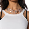 Front View Right Through Me Acrylic Chain Choker