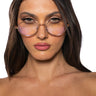 Front View Right Through Me Eyewear In Rose Gold