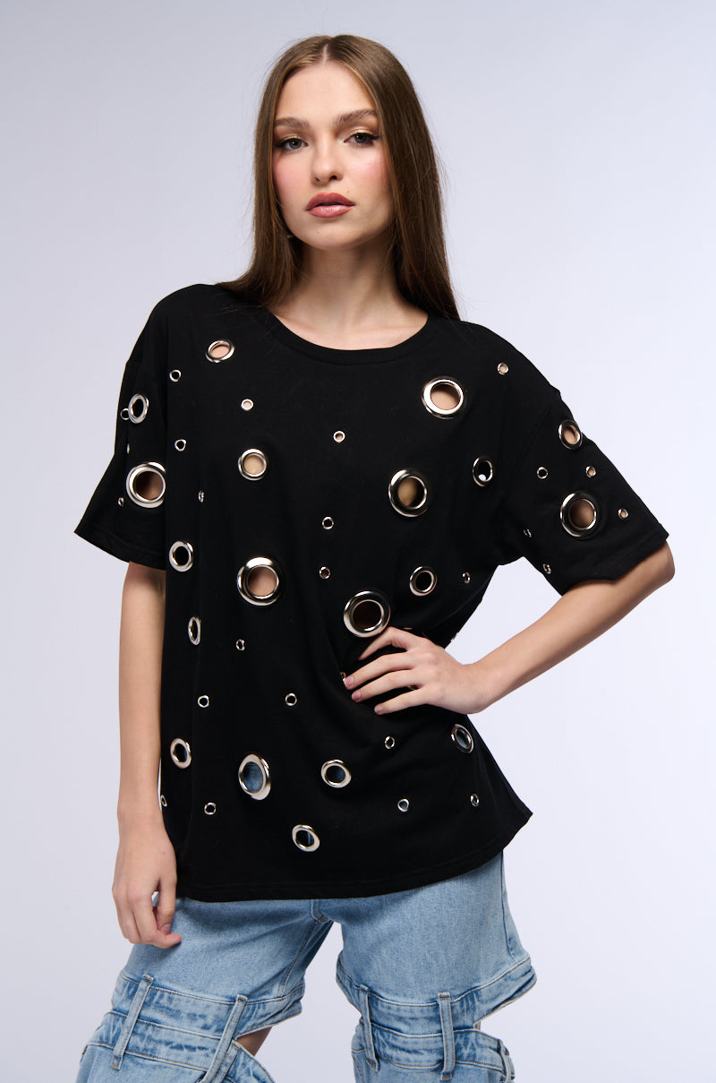 Side View Right Thru Me Short Sleeve Tshirt